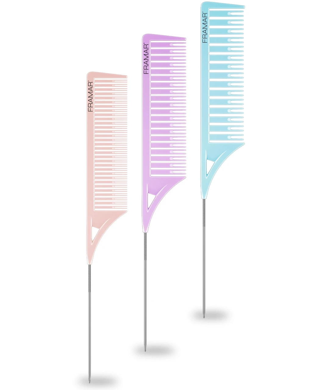 Комплект гребінців для набору пасм Framar Dreamweaver Comb Pastel (пастельні кольори), 3 шт (92001)