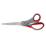 Ножиці Axent Duoton 6301-06-A, 18 см, з прогумованими ручками, сіро-червоні