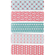 Закладка паперова Axent Hearts 2490-02-A 5х12х50 мм, 100 штук, асорті