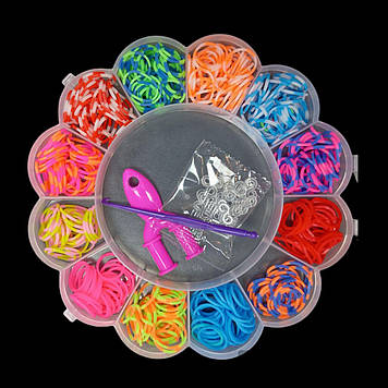 Набір резинок для плетіння "Квітковий"