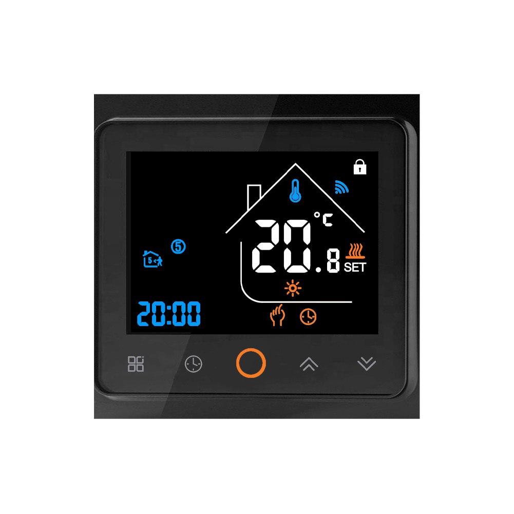 Терморегулятор WIFI для газових і електричних котлів, програмований. Кімнатний термостат чорний 114330