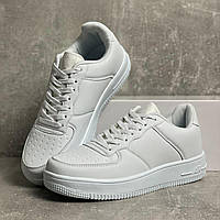 Мужские кроссовки Nike Air Force 1 белые Найк Аир Форс 1 весна лето осень