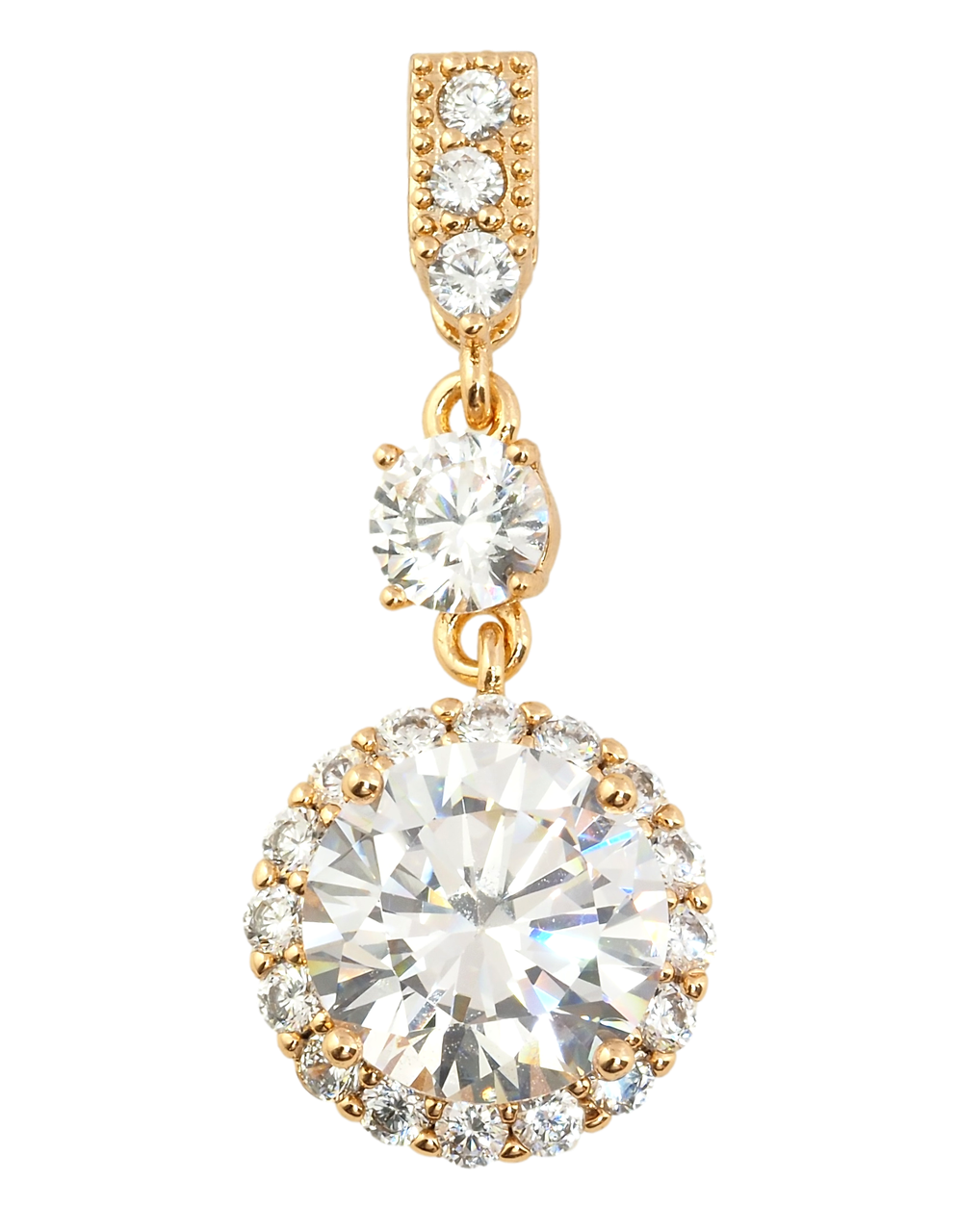 Кулон Xuping Позолота 18K "Кришталева підвіска" для ланцюжка до 3мм