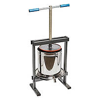 Прес ручний гвинтовий для віджиму соку яблук, винограду, фруктів, овочів 15 літрів «Вілен» (нержавіюча сталь) Вінниця