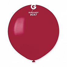 Латексна кулька пастель Бургундія 19"/ 47 / 48см Burgundy