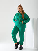 Прогулянковий жіночий костюм на флісі БАТАЛ, фото 3