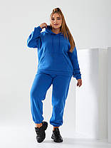Прогулянковий жіночий костюм на флісі БАТАЛ, фото 2