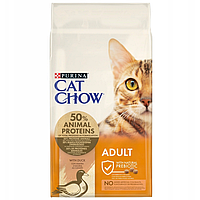 Purina Cat Chow Adult Утка 1,5 кг сухой корм для взрослых кошек Пурина Кэт Чау Эдалт Утка