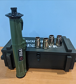 Набір для алкоголю РПГ 0.7л з чарками 4 шт - подарунок для чоловіків, військових та побратимів