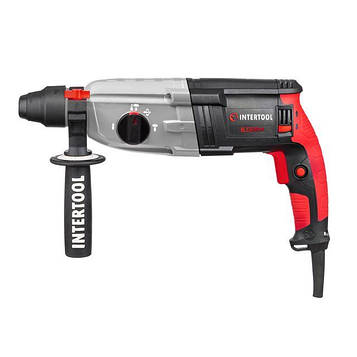 Перфоратор 1000 Вт, 3.2 Дж, 0-1300 об/хв, 0-5100 уд/хв, 3 режими, INTERTOOL WT-0172