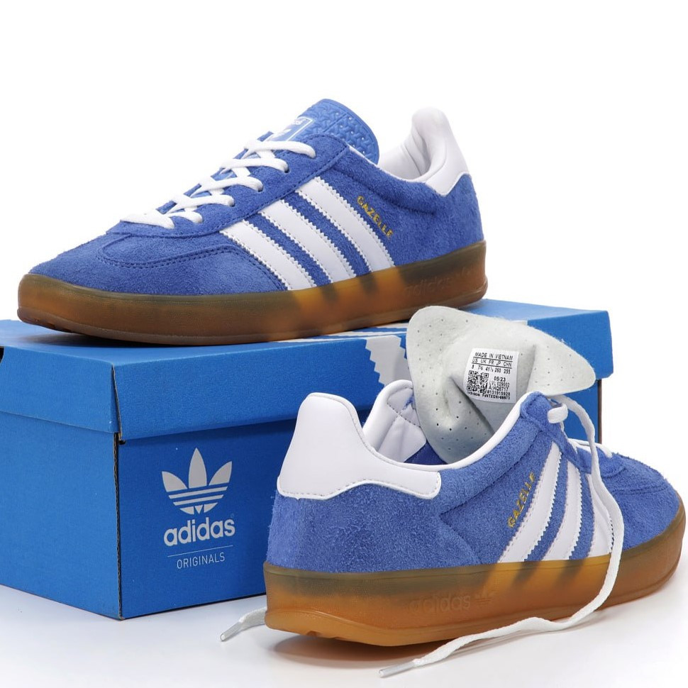 Adidas gazelle indoor black blue discount