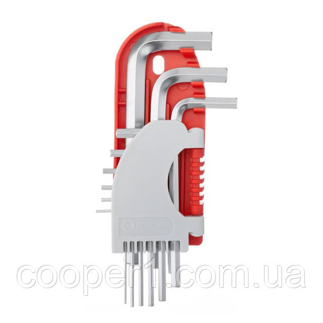 Набір ключів Г-подібних шестигранних 9 шт, 1.5-10 мм, Small INTERTOOL HT-1801