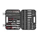 Набір інструментів 1/2 "& 1/4", 94 од., Cr-V INTERTOOL ET-8094, фото 3