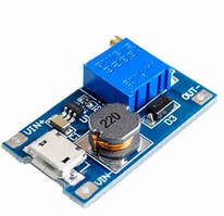 MT3608 перетворювач підвищувальний Модуль Живлення 2A DC-DC Micro usb
