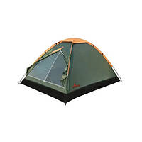 Палатка кемпинговая Totem Summer 4 V2 TTT-029 четырехместная однослойная 210 х 240 х 120 см DR, код: 7773698