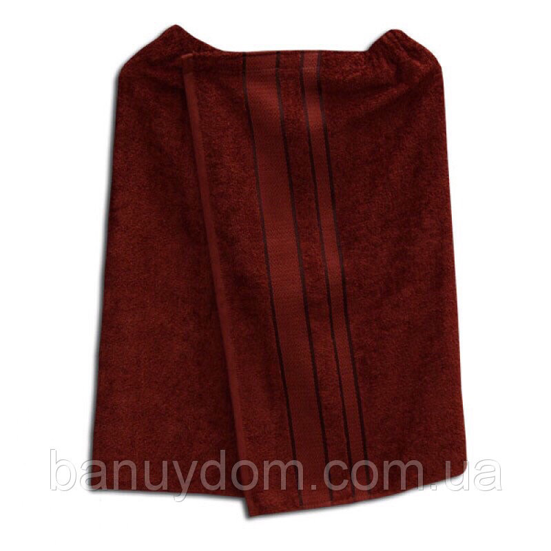 Парео махрове темно-коричневе, фото 1