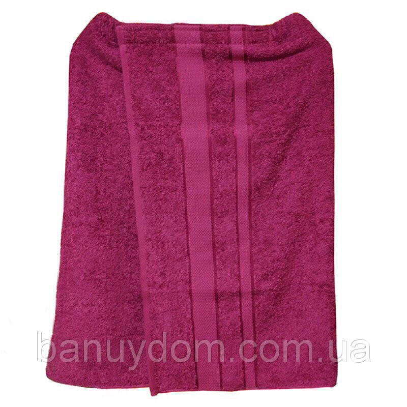Парео банне махрове вишневе, фото 1