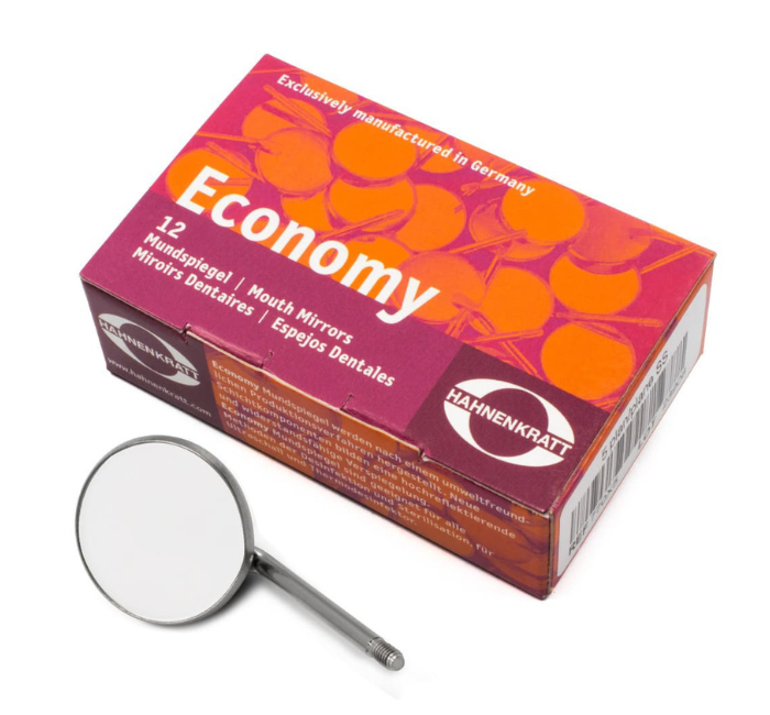 Дзеркало стоматологічне Economy ТМ Hahnenkratt №4 (22 мм) Плоске.