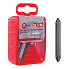 Комплек насадок до викруток PZ1/PZ2 1/4" x 60 мм уп. 10 шт. INTERTOOL VT-5786