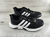 Мужские спортивные кроссовки 40 размер ( 25,5 см ) черные модные легкие кроссовки сетка дышащие текстиль