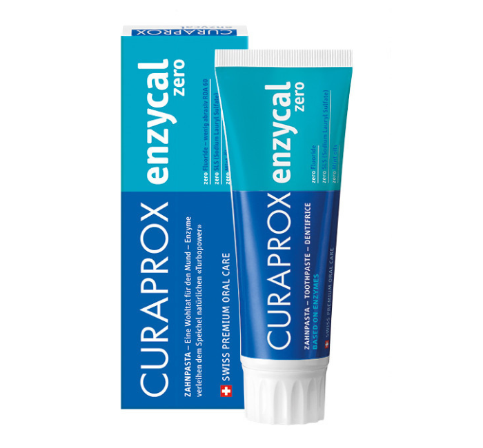 Зубна ферментна паста CURAPROX enzycal zero 75 мл. Без фторидів, фото 1