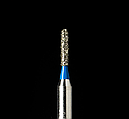 Алмазний бір SR-57. Фіссурний із заокругленим кінцем (ISO139/009), синій, Mani.Оригінал., фото 2