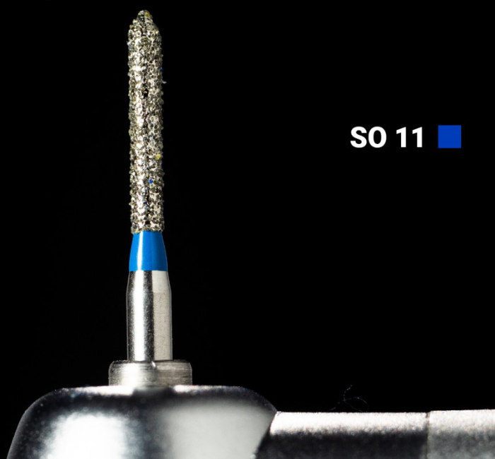 Діамантовий бір SO-11. Фісура-олівець (ISO 130/012), синій, Mani.Оригінал.