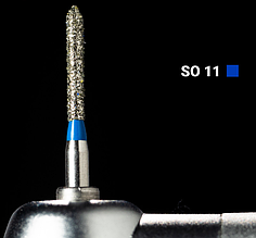 Діамантовий бір SO-11. Фісура-олівець (ISO 130/012), синій, Mani.Оригінал.