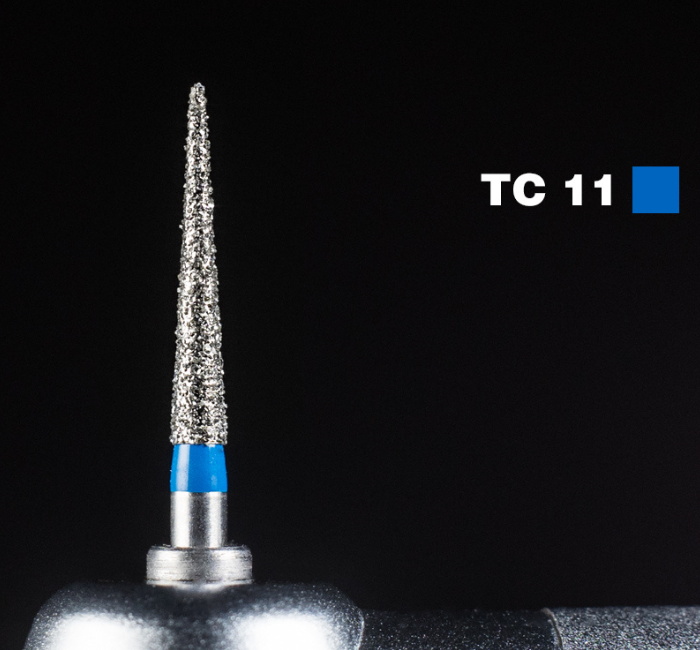 Діамантовий бір TC-11. Конус-олівець (ISO 160/016), Mani синій.Оригінал., фото 1