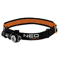 Neo Tools Фонарь налобный, аккум. USB, 700 мАч, 3,7 Li-ion, 6Вт, 600 лм Technohub - Гарант Качества