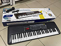 Пианино Q 888, 61 клавиш, 12 мелодии, 100 тонов, 100 ритмов Детское синтезатор с микрофоном