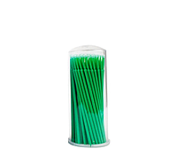 Микроапликаторы ( Браши) Средние (файн) зеленые. 100 шт\уп