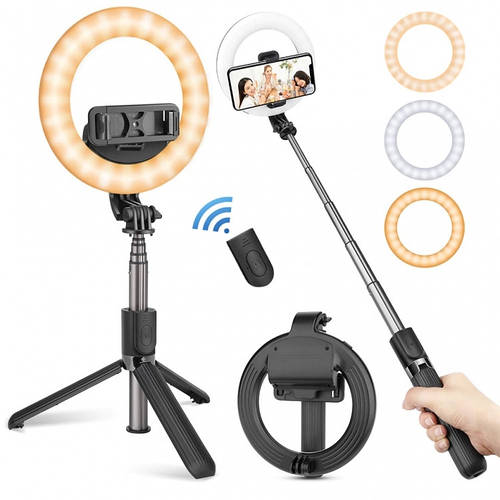 Купить Кольцевая лампа аккумуляторная монопод-трипод для Selfie Stick с ...