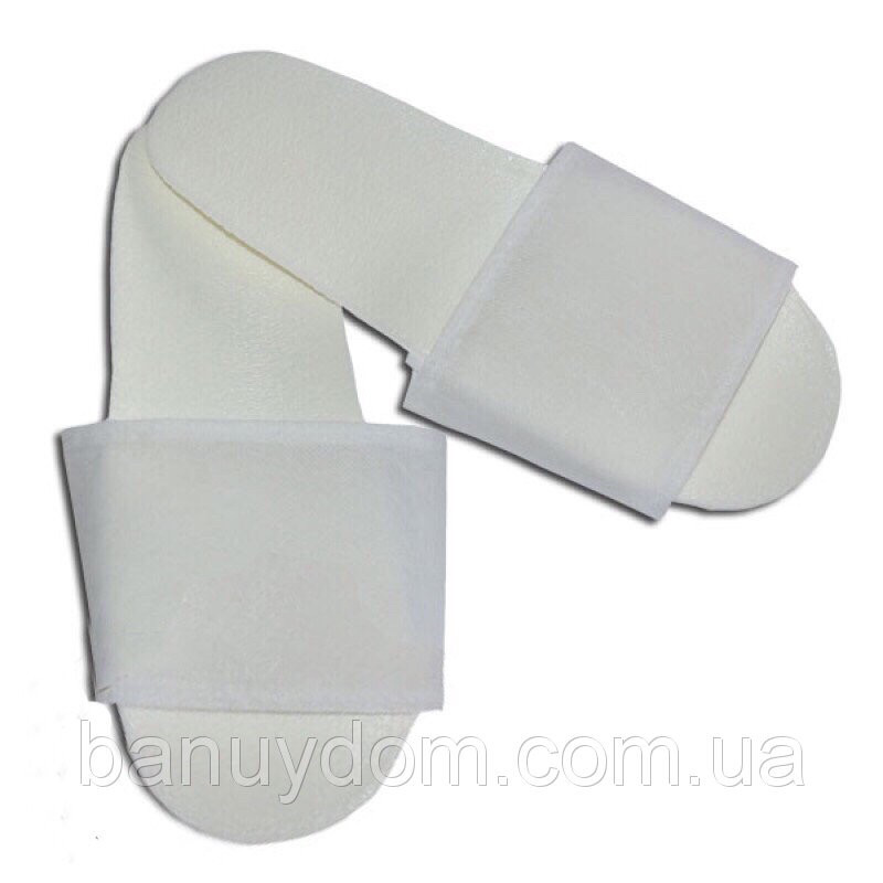 Одноразові тапочки "Сауна Економ" (білі), фото 1