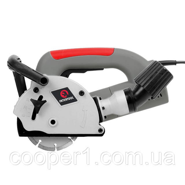 Штроборіз INTERTOOL DT-0200 (1400 Вт, 9000 об/хв., диск 125 мм, гл. пропилу 8-30 мм, шир. пропилу 8-26 мм)