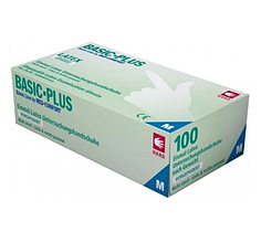 Латексні рукавички S Basic plus 100шт\уп неопудрені