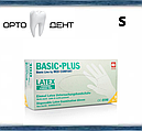Латексні рукавички S Basic plus 100 шт./пач. неопудрені, фото 3