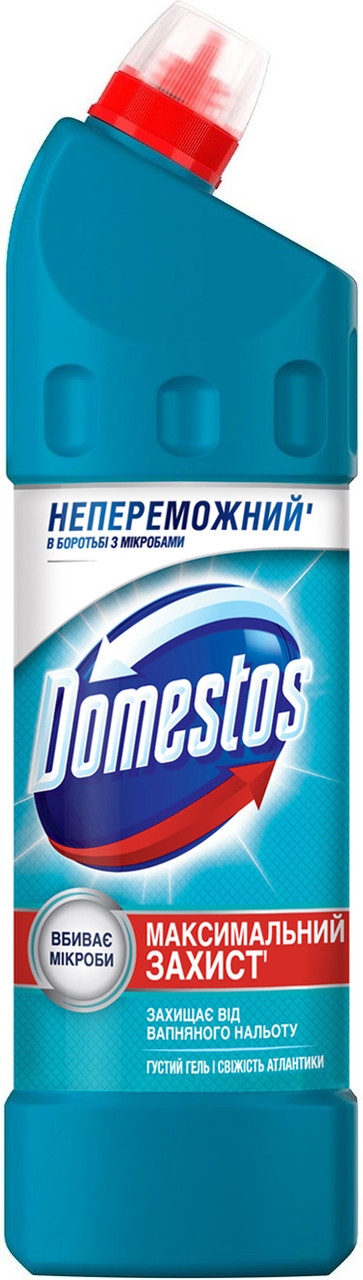 Засіб для чищення та дезінфекції туалету Domestos "Свіжість атлантики" (500мл.)