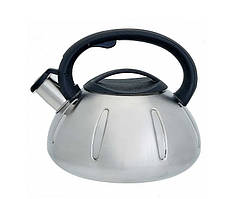 Маленький сталевий чайник для газової індукційної плити з багатошаровим дном на 3 л нейлонова ручка