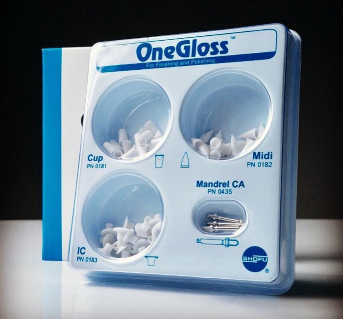 One Gloss Set – набір одноетапних полірувальних силіконових насадок (Shofu), фото 1
