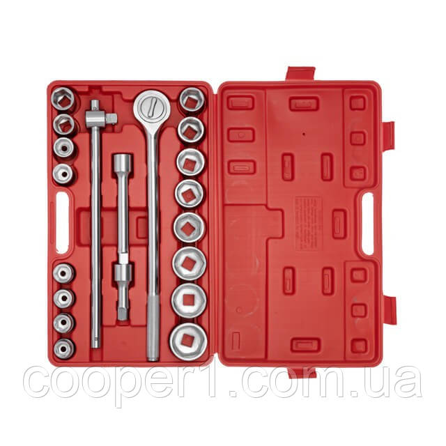 Набір головок і комплектуючих, 3/4", 21 од. INTERTOOL HT-2221