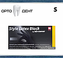 Латексні рукавички S Basic Style Latex Black 100 шт./пач. неопудрені, фото 4