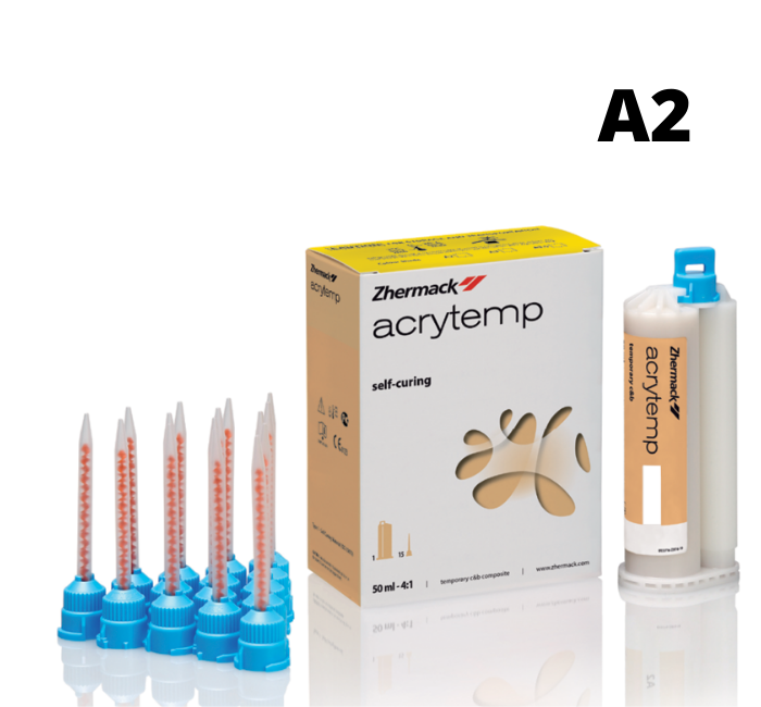 Zhermack Acrytemp 76 г. (Акрітемп) Біс акрил для виготовлення тимчасових коронок. Колір А2