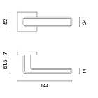 Ручка дверная APRILE RAFLESIA Q 7S хром полірований, фото 3