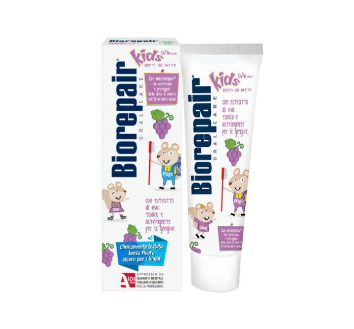 BIOREPAIR Дитяча зубна паста "Веселе мишеня" виноград 50 ml