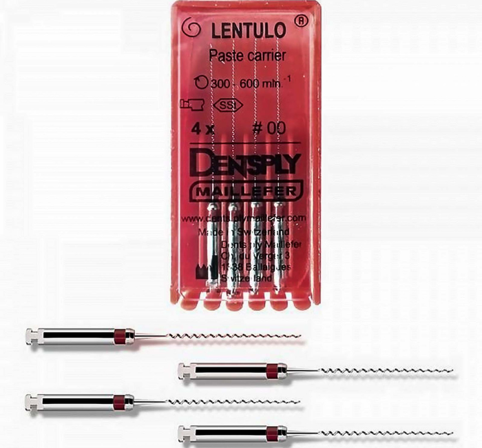 Lentulo (№001) червоні, каналонаповнювачі (4шт.*25мм.), фото 1