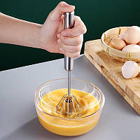 Ручной венчик HandMixer металлический, профессиональный кулинарный вымешиватель, миксер механический 2 шт