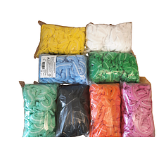 Шапочки одноразові санітарно-гігієнічні 2 гумки 100 шт\уп. Блакитна