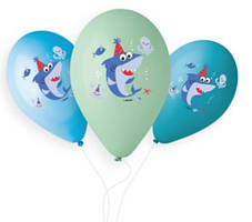 Повітряні кульки пастель "Дитинча акули" 13" (33 см) Gemar