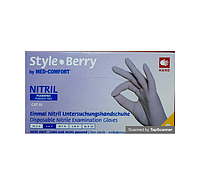 Перчатки нитриловые XS, Style Berry 100шт\уп ягода текстурированные